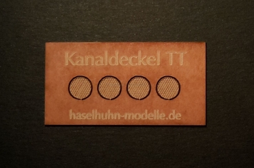 TT Geländegestaltung BS Kanaldeckel rund, D= xx, etc..............................................................