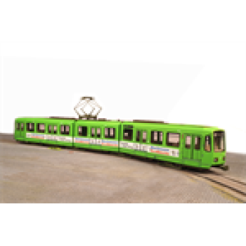 H0 Deutschland Hannover Hannover TW 6000, Nr. 6010, L= 320mm, R= 200mm, Motor 2, 12V, Bachmann- Werbung, etc..................