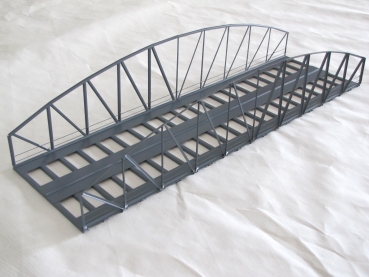 H0 V 46- 2  Vorflutbrücke, Bogen, grau, 2 gleisig, 46x 13,2x  9cm, etc.....................................................