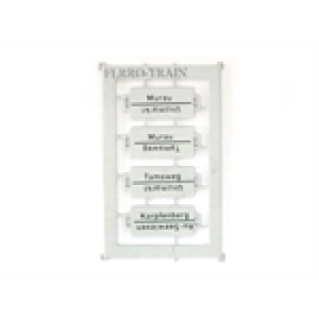 H0 Halling Tafeln Tafeln Zuglaufschilder " Thörlerbahn  ", Satz 1x 4St., etc......................