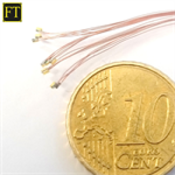 H0 Ersatzteile Halling Licht und Elektronik Micro LED warmweiß mit dünnen Lackdraht, St.10, 1,3x 0,5x 0,5mm, Vorwiderstand 2K7 bis 4K7, etc.........................