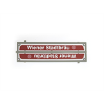 H0 Halling Tafeln Dachtafel für Wien E1 " Wiener Stadtbräu ", für Wien E1 Triebwagen, etc.....................
