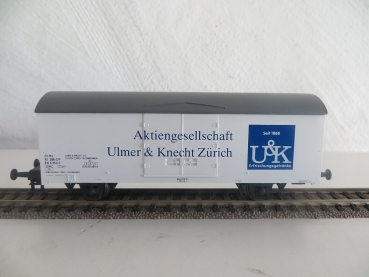 H0 Ch SBB Kühlwagen ged., weiß, 2A, " AG Ulmer &  Knecht Zürich ", etc..................................................
