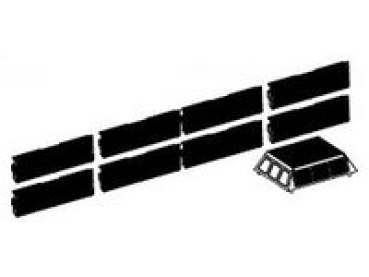 H0 Piko Ersatzteile D DB Elektrolokomotive E410 001, 4A, Ep.III, blau, Haube, Düsenlüfter, etc..................