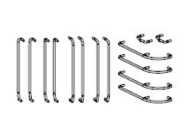 H0 Piko Ersatzteile D DB Elektrolokomotive E410 001, 4A, Ep.III, blau, Handstangen, etc..................