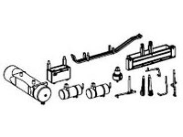 H0 Ersatzteile Elektrolokomotive BR E410/ 184, Ep.III, Anbauteile Rahmen, etc....................................................