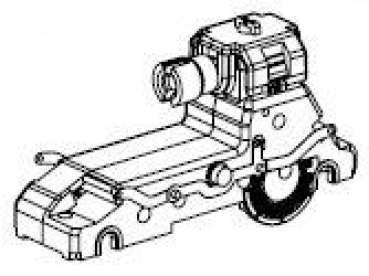 H0 Piko Ersatzteile D DB Elektrolokomotive E410 001, 4A, Ep.III, blau, Getriebeeinheit, etc............