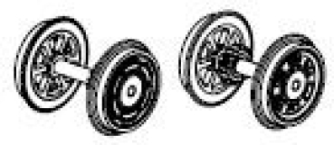 H0 Piko Ersatzteile D DB Elektrolokomotive E410 001, 4A, Ep.III, blau, Radsatz mit Zahnrad, St.2, etc................