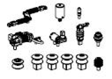 H0 Ersatzteile Isolatoren, Antenne, Pfeife, Hebel, etc..............................................................