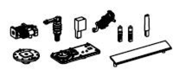 H0 Piko Ersatzteile D DB Elektrolokomotive BR 151 005- 6, grün, 6A, Ep.VI, Hauptschalter, Antenne, etc..................