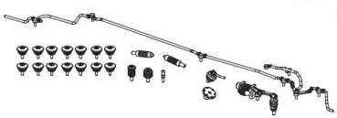 H0 Piko Ersatzteile D DB Elektrolokomotive BR 112 311, 4A, Ep.IV, Isolatoren, Leitungen, etc.....................