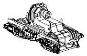 H0 Piko Ersatzteile D DB Elektrolokomotive BR 112 311, 4A, Ep.IV, Getriebe hinten komplett, etc........................