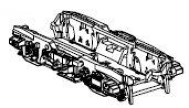 H0 Piko Ersatzteile D DB Elektrolokomotive BR 112 311, 4A, Ep.IV, Drehgestell mit Kleinteilen, vorne, etc........................