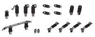 H0 Piko Ersatzteile PRI Elektrolokomotive BR 388, 4A, Ep.VI, Isolatoren, Antenne, etc...................