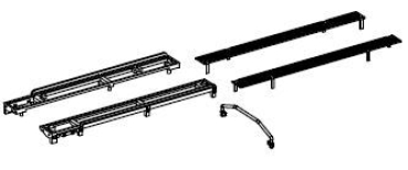 H0 Piko Ersatzteile PRI Kesselwagen mit Bremserbühne Dachlaufsteg rechts- links, Gitter, Handlauf, etc..........................................................