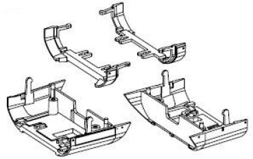 H0 Piko Ersatzteile Reisezugwagen Schürzen, etc...................................................................