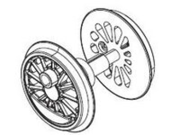 G Piko Ersatzteile D DB Diesellokomotive V 60 Radsatz mit Einstich mit Zahnrad, etc.....................................................................