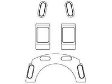 G Piko Ersatzteile D DB Dampflokomotive BR 64 105 Führerhaus- Fenster, etc...............................................................