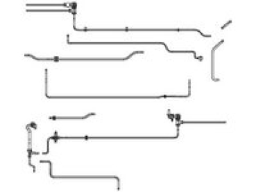 G Piko Ersatzteile D DB Dampflokomotive BR 64 105 Kesselleitungen, etc.............................................................................