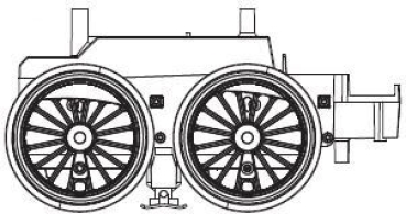 G Piko Ersatzteile D DB Dampflokomotive BR 64 Getriebeeinheit vorne, etc...............................................................