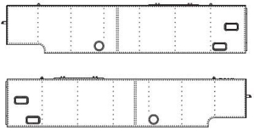 G Piko Ersatzteile D DB Dampflokomotive BR 64 Wasserkästen rechts/ links, etc..................................................