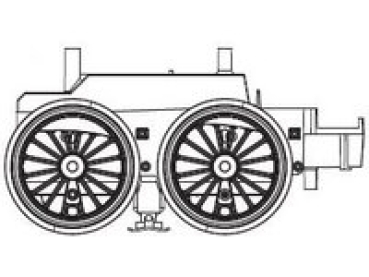 G Piko Ersatzteile Dampflokomotive BR 64, Getriebeeinheit vorne, etc.....................................................