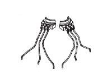 G Piko Ersatzteile D DB Dampflokomotive BR 24, Sandfallrohre rechts und links, etc............................................