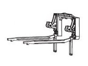 G Piko Ersatzteile D DB Dampflokomotive BR 24, Steuerungsträger- Gleitbahn rechts und links, etc..........................................