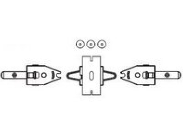 G Piko Ersatzteile D DB Dampflokomotive BR 24, Achshalter Tender mit Scheiben, etc................................................