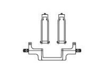 G Piko Ersatzteile D DR Dampflokomotive BR 95, Steuerungsträger- Fangbügel, etc.....................................