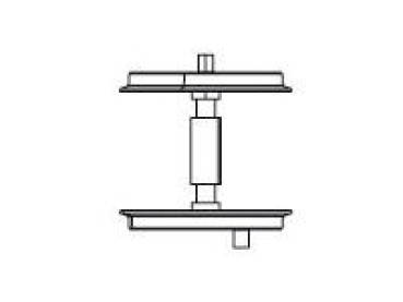 G Piko Ersatzteile D BR Dampflokomotive BR 95, Radsatz A mit Buchse, Getriebe vorn, etc................................