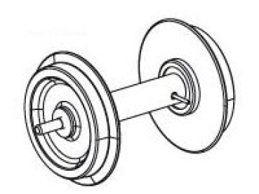 G Piko Ersatzteile D DR Dampflokomotive BR 50, Radsatz Tender, etc.................................