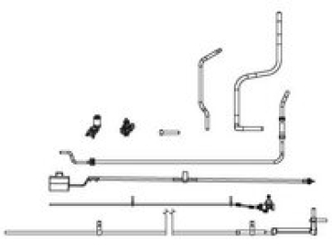 G Piko Ersatzteile D DR Dampflokomotive BR 50, Kesselanbauteile rechts, etc......................................