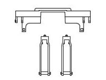 G Piko Ersatzteile D DR Dampflokomotive BR 50, Steuerungsträger, Fangbügel, etc........................................