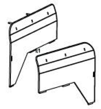 G Piko Ersatzteile D DRG Dampflokomotive BR 50, Windleitbleche, rechts und links, etc........................................