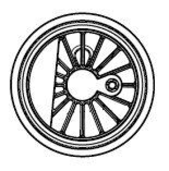 G Piko Ersatzteile D DR Dampflokomotive BR 91.3, Ep.III, Radsatz Treibrad mit Magnet, etc...........................