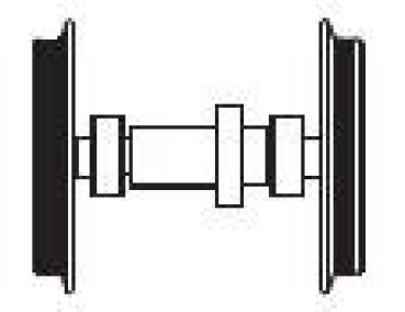 G Piko Ersatzteile D DB VT 11.5, Ep.III, Radsatz mit 2 Haftreifen, etc...................