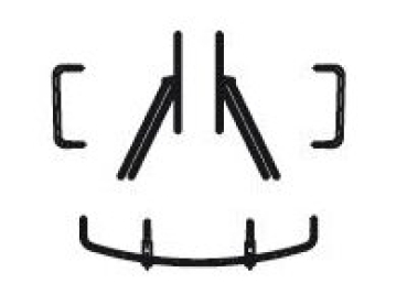 G Piko Ersatzteile D PRI Elektrolokomotive Taurus, Rh 1116, Ep.VI, Scheibenwischer und Griffstangen schwarz, etc............................