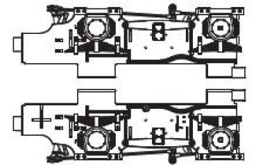 G Piko Ersatzteile D DR Elektrolokomotive BR 254, Ep.IV, L=73Cm, Drehgestellblenden, etc....................