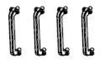 G Piko Ersatzteile D DB Elektrolokomotive E 03, Ep.IV, Handstangen Tür, St.4x, etc....................