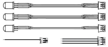 G Piko Ersatzteile D DB Elektrolokomotive E 03, Ep.IV, LED+ Kabel für Frontbeleuchtung, etc.....................