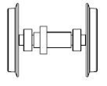 G Piko Ersatzteile D DB Elektrolokomotive E 03, Ep.IV, Radsatz mit Zahnrad, KL, etc....................