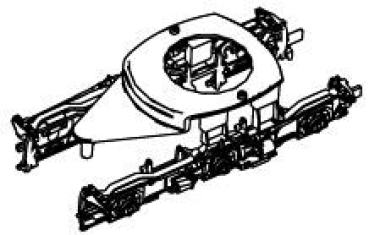 G Piko Ersatzteile D PRI Diesellokomotive NOHAB, Ep.V, Drehgestell vorne komplett, etc...................
