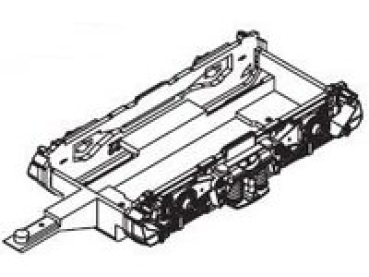 G Piko Ersatzteile D DB Diesellokomotive BR 218 497- 6, Drehgestellblende komplett, grau, etc....................