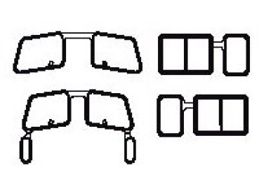 G Piko Ersatzteile D DB Diesellokomotive V 260, Ep.IV, weinrot, Fenster, 4teilig, etc........................