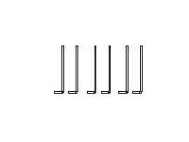 G Piko Ersatzteile D DB Diesellokomotive V 260, Ep.IV, weinrot, Kontaktwinkel, St.6x, etc........................