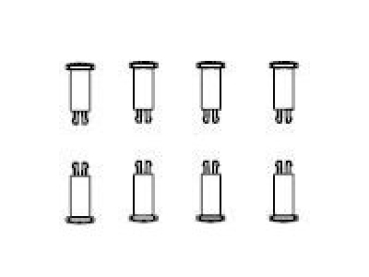 G Piko Ersatzteile D DB Diesellokomotive V 260, Ep.IV, weinrot, Bolzen, St.8x, etc.................