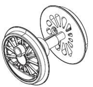 G Piko Ersatzteile D DB Diesellokomotive BR 363, " BW Cottbus ", Ep.VI, verkehrsrot, L= 387mm, Radsatz mit Haftreifen, Zahnrad BR 260, etc.............