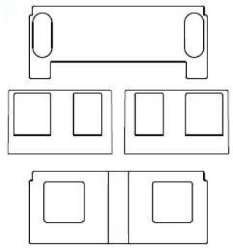 G Piko Ersatzteile D DB Diesellokomotive V 36, Ep.III, schwarz, Fenster, St.4x, etc......................