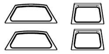 G Piko Ersatzteile D DB Diesellokomotive mit Kanzel, V 36, Ep.III- IV, L= 370mm, Fenster für Dachkanzel, St.4x, etc.....................